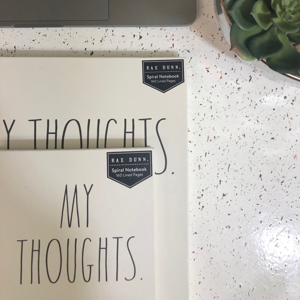 Rae Dunn “My Thoughts” Notebook Duo - Picture 3 of 3